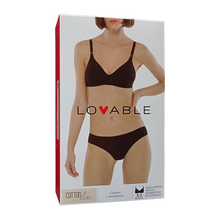 LOVABLE COTTON LINE L1604 R BIANCO 34C CONF.BI-PACK