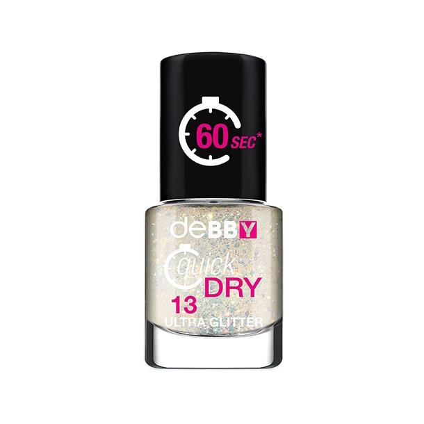 DEBBY SMALTO QUICK DRY 13 glitter white