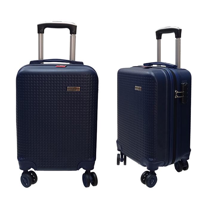 TROLLEY 4 RUOTE PIERRE CARDIN XS MED06 BLU CM.40X30X22