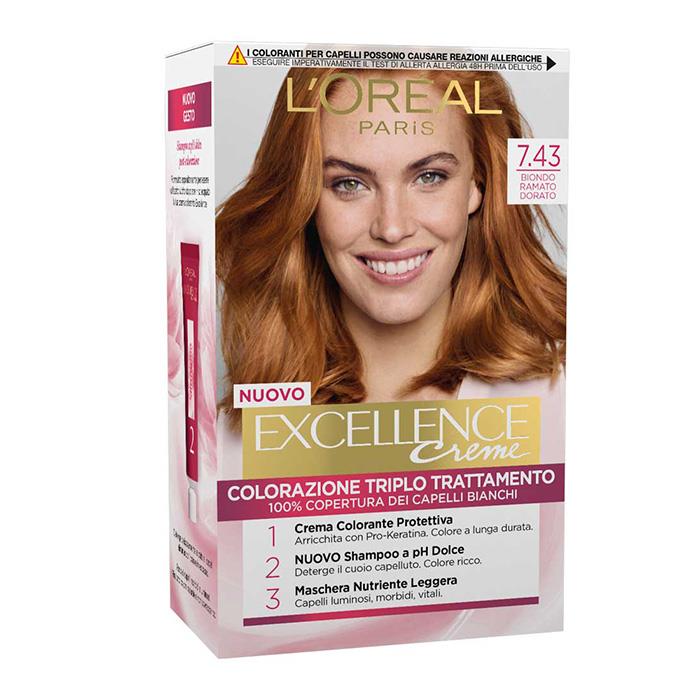 L'OREAL EXCELLENCE CREME 7.43 BIONDO RAME DORATO