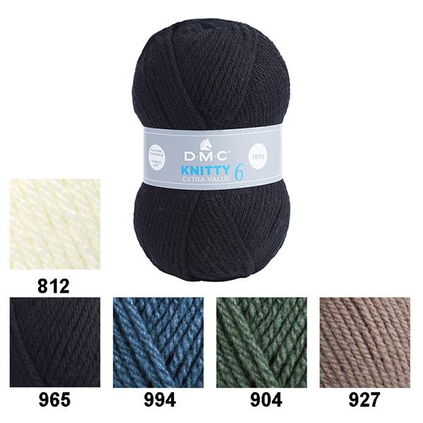 DMC KNITTY 6 100% ACRILICO 904