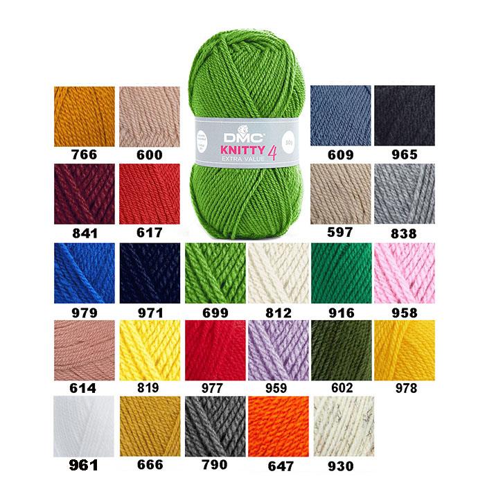 DMC KNITTY 4 100% ACRILICO 961