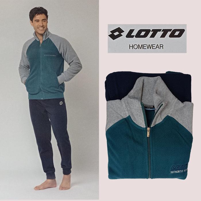 LOTTO HOMEWEAR TUTA PILE UOMO ART.LA2031 BOSCO TG.XL/52