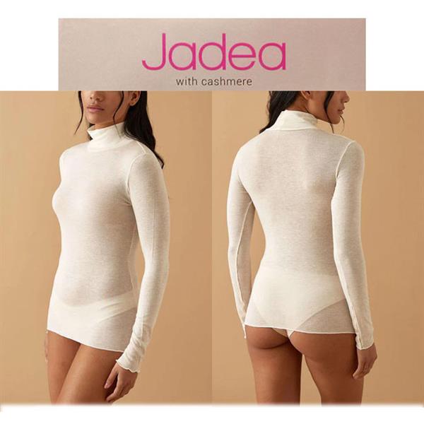 JADEA MAGLIA M/L COLLO ALTO ART.4066 LATTE TG.S