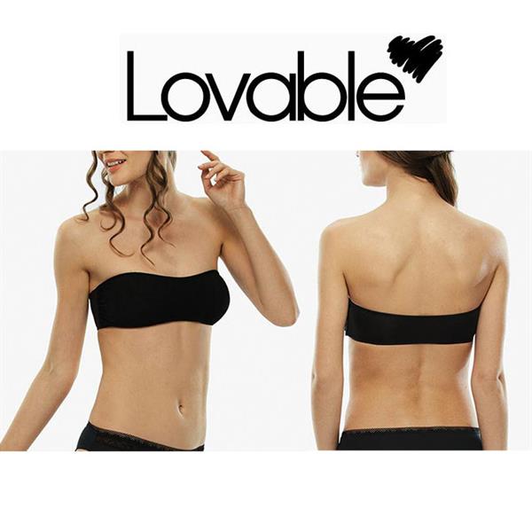 LOVABLE REGGISENO FASCIA SENZA FERRETTO L07RX NERO TG.M