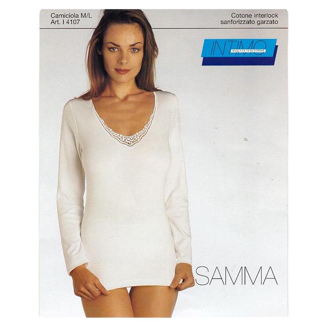 SAMMA DONNA I4107 PIZZO M/L BIANCO TG.3