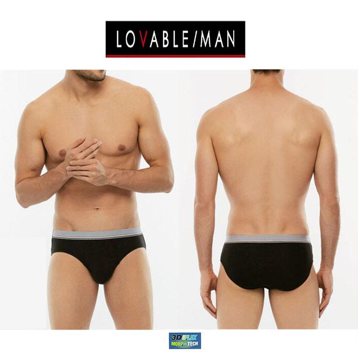 LOVABLE MAN 3D MORPHOTECH L01XT BI-PACK S NERO TG.5