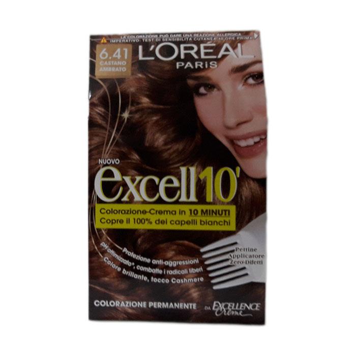 L'OREAL EXCELL10' 6.41 CASTANO AMBRATO