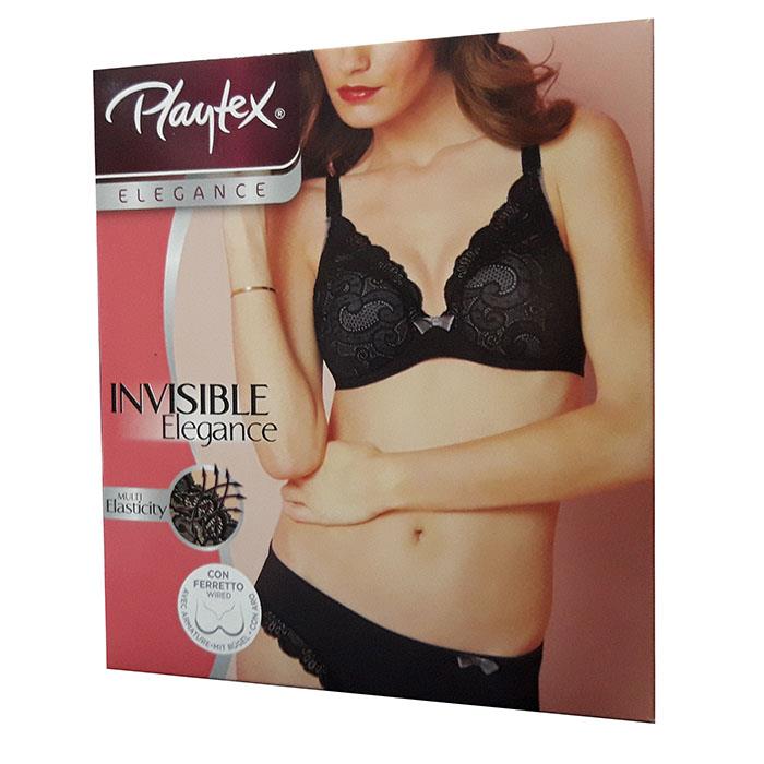 PLAYTEX INVISIBLE ELEGANCE P02ZM RF NERO 36DD