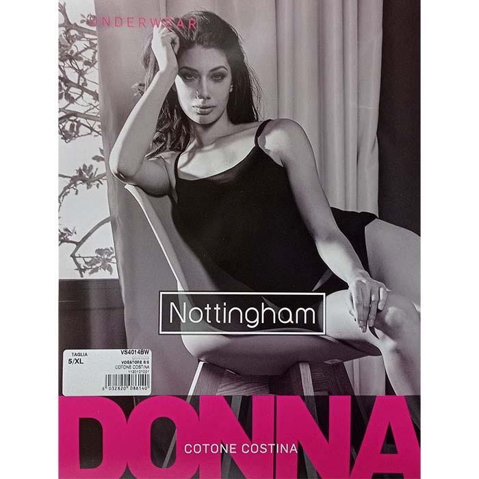 NOTTINGHAM VOGATORE DONNA S/S ART.VS4014BW BIANCO TG.7/3XL