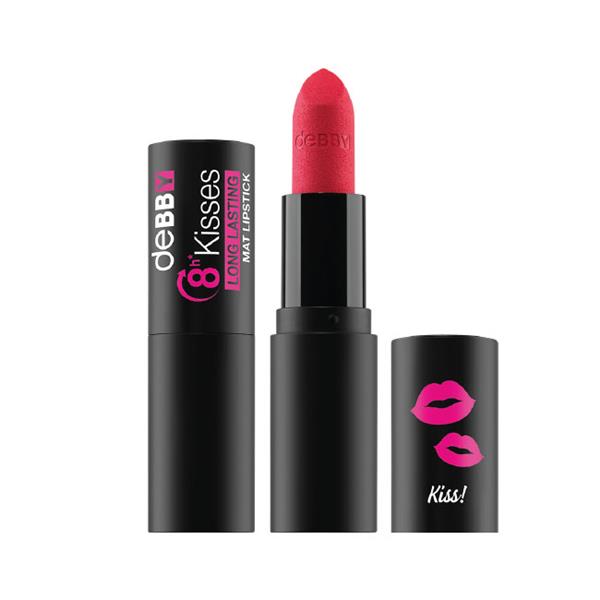 DEBBY 8h KISSES LONG LASTING MAT LIPSTICK 07 unconventional fuchsia